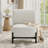 Modern Accent Chair With Solid Wood Base-2018834836