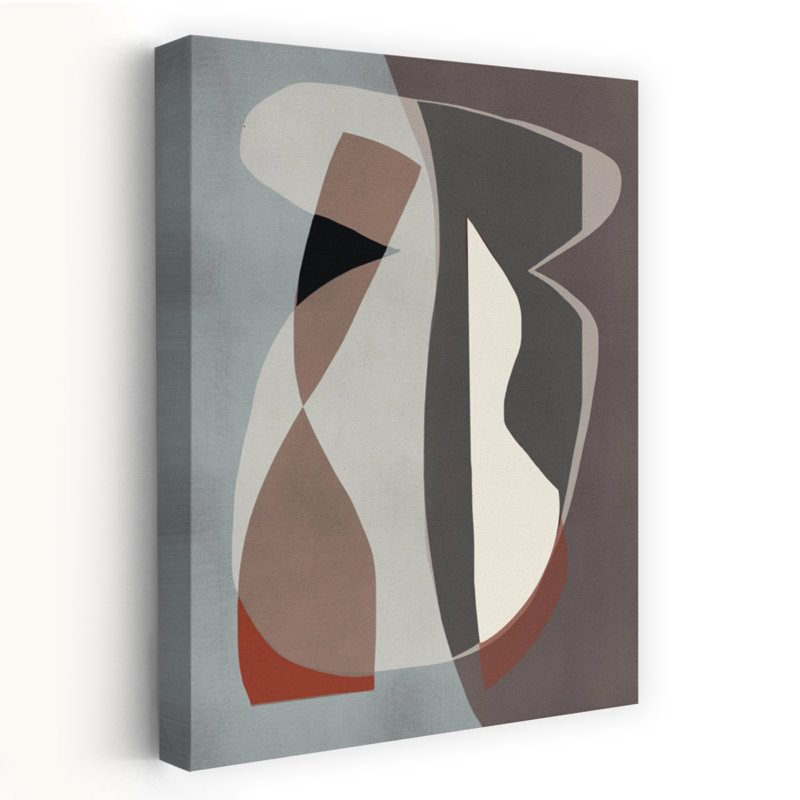 Contemporary Art Abstract Contemporary Geometric Architecture Art by Little Dean - Wrapped Canvas Print