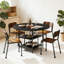 Round Metal Base Dining Table