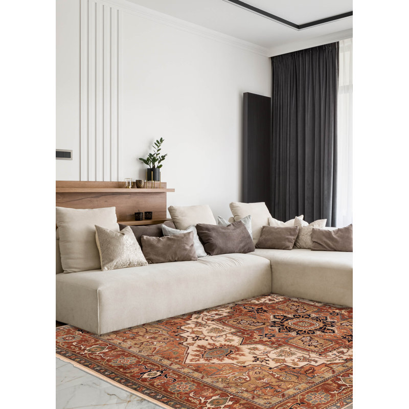 Tapis ivoire Jules Sultane 7 pi 11 po x 9 pi 11 po