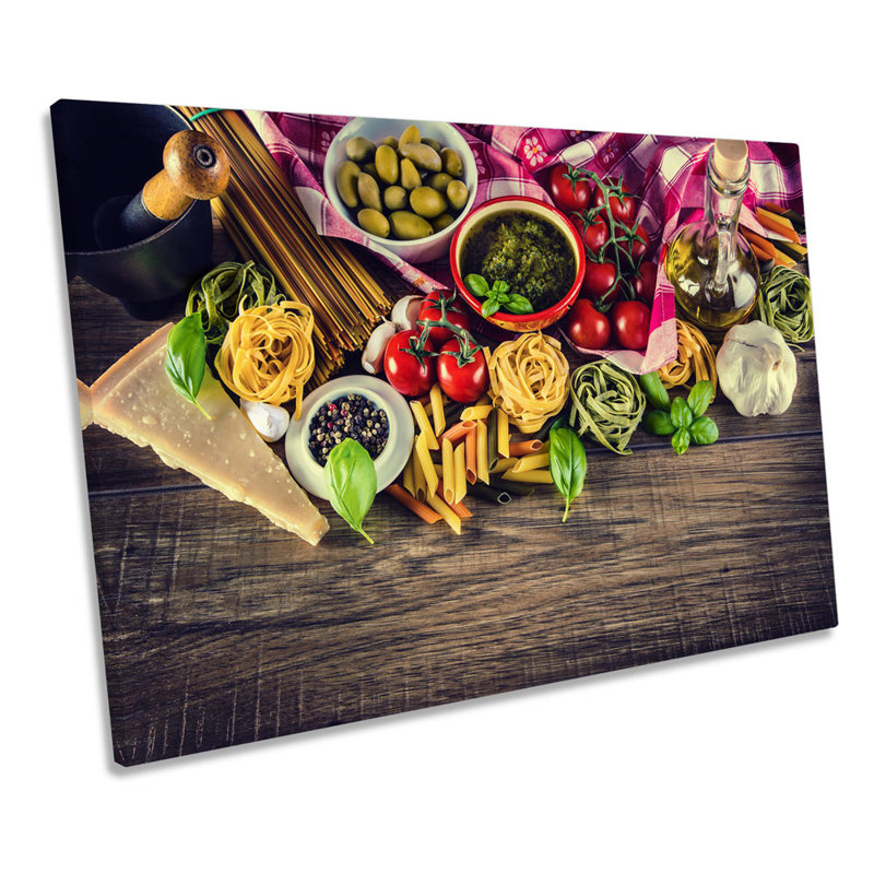 Cooking Ingredients Kitchen - Wrapped Canvas Print, 30.5cm H x 45.7cm W x 2cm D