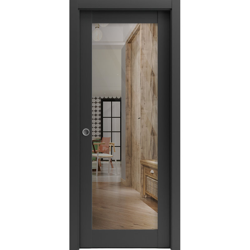 Porte française Lucia, 18 po x 80 po