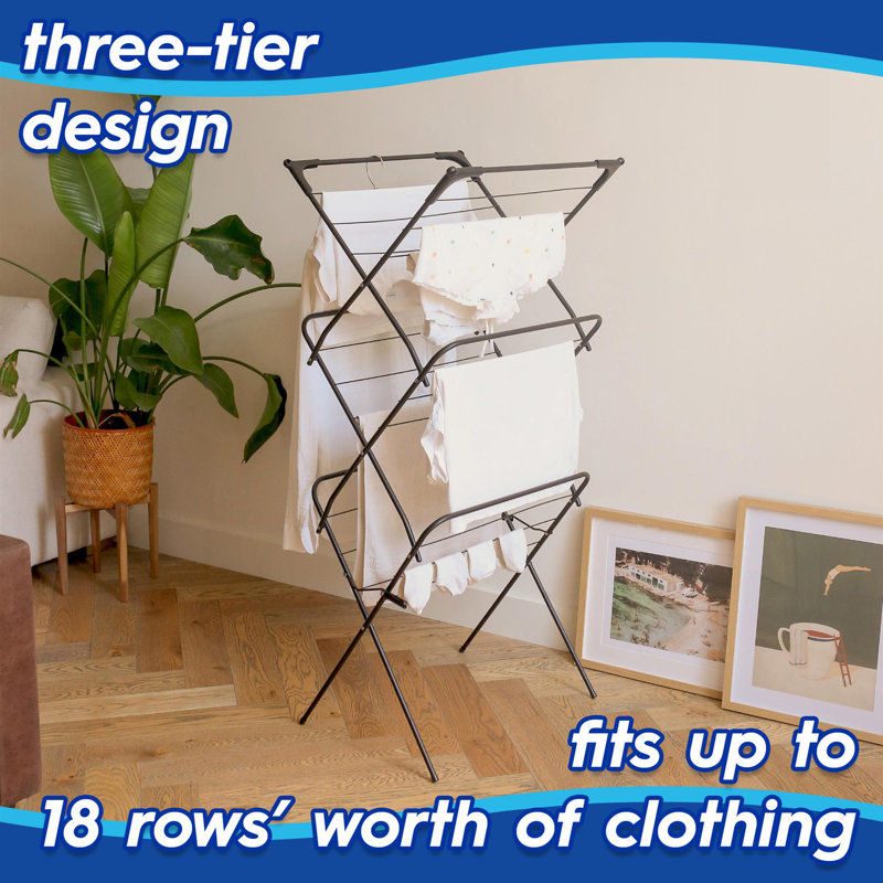 Harbour Housewares Metal Laundry Room Organiser