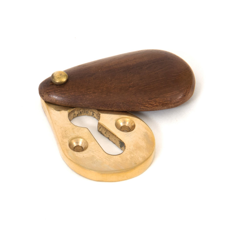 Plain Escutcheon Rosette, Rosewood