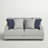 Drisko 73" Wide Farmhouse Loveseat in Gray