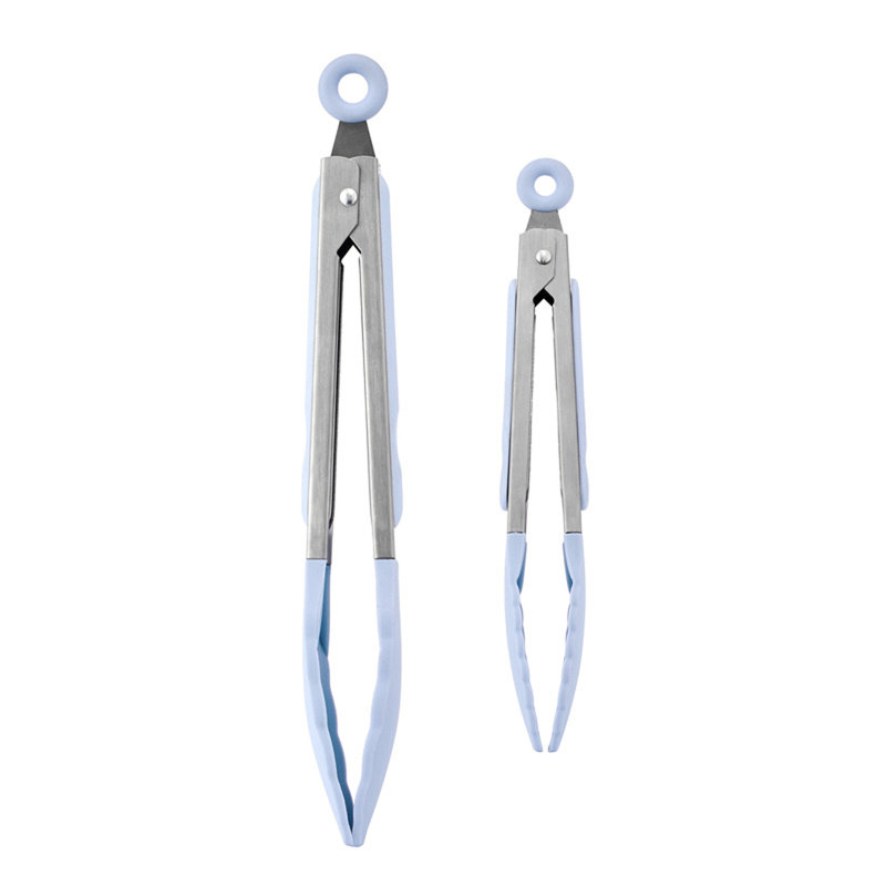 Farberware Classic Silicone Head Tongs, Lavender cream