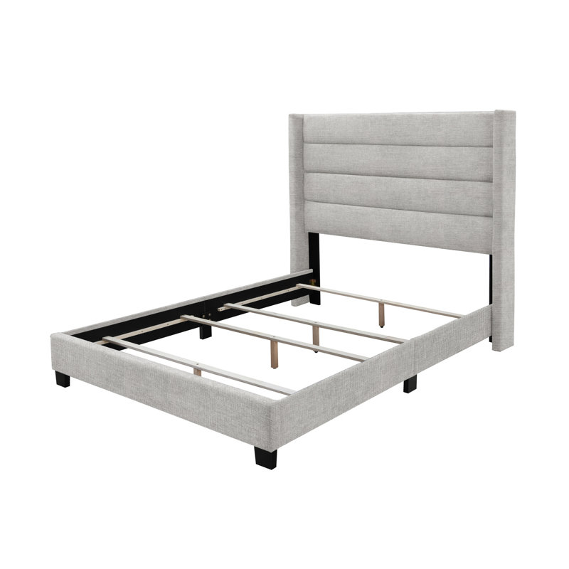 Brantley Tufted Wingback Upholstered Bed Frame