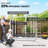 Outsunny Outdoor Storage Shed, 6' x 4.5' Garden Shed with Double Lockable Doors, Vent and Window, Plastic Utility Tool Shed for Backyard, Patio, Garage, Lawn, Gray