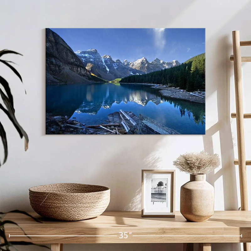 Lac pittoresque de la Moraine, H 16 po x l 24 po