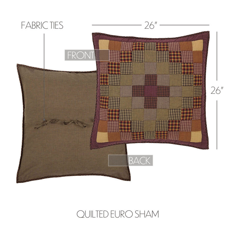 Taie décorative 100% coton Heritage Farms, Euro
