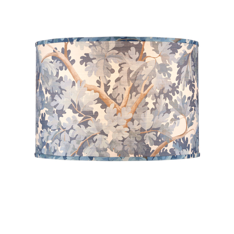 Woodland Drum Lamp Shade, Blue