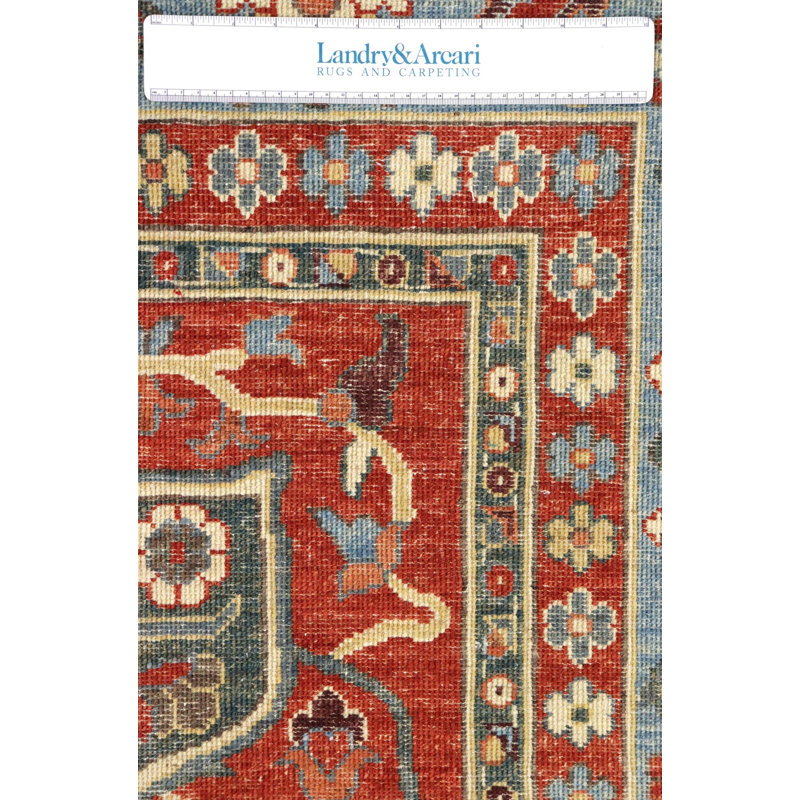 One-of-a-Kind 10' X 13'6" New Age Wool Area Rug in Ivory