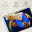 Papillon Morpho au clair de lune-107674196