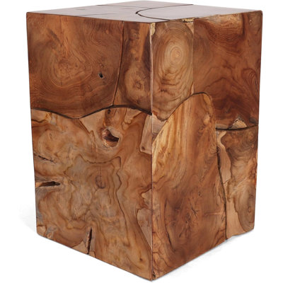 Teak Root Square Stool - Large
