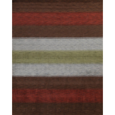 Striped Wool Gabbeh Oriental Area Rug 8x10