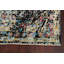 Tapis oriental contemporain abstrait à motif végétal noué à la main 4 x 6