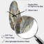 Gold Feather Extravaganza V - Curved Shape Large Gold Wall Clock - Unique Shape-104242101