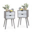 Table de chevet Mid-Century Coldiron-66613502