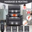 Fauteuil inclinable à levage à deux moteurs Leatherair Infinity jusqu'à 350 lb avec télécommande, massage thermique et mécanisme de mouvement robuste-1184469803