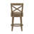 Ewan Swivel Upholstered Counter Stool with Solid Wood Frame-329419283-329419282