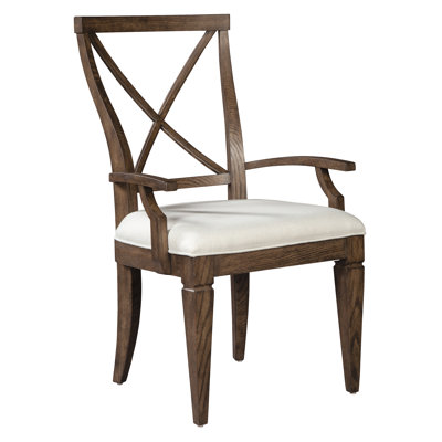 Chaise avec accoudoirs bavarois August Grove