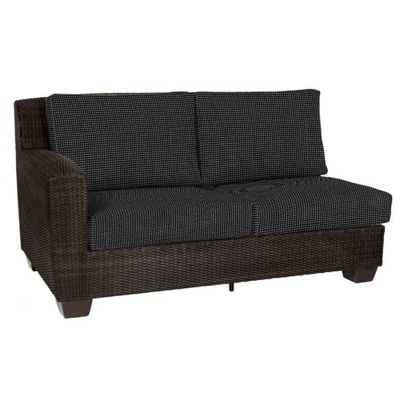 Saddleback Outdoor 2 - Seat Loveseat, Impact Vapor Gray Sunbrella®, Coffee