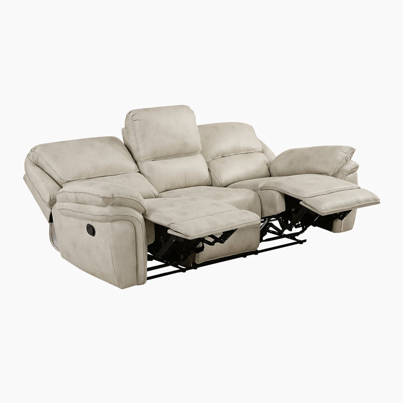 Ensemble de salon 3 pièces Larner, Beige, Manuel - levier / poignée