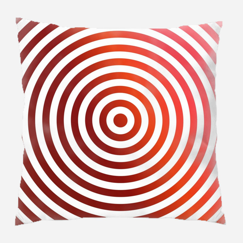 Coussin décoratif concentrique