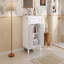 Meuble-lavabo 24 po avec lavabo supérieur, armoire de rangement moderne avec 2 portes à fermeture douce et tablette réglable, structure en bois massif-27276808