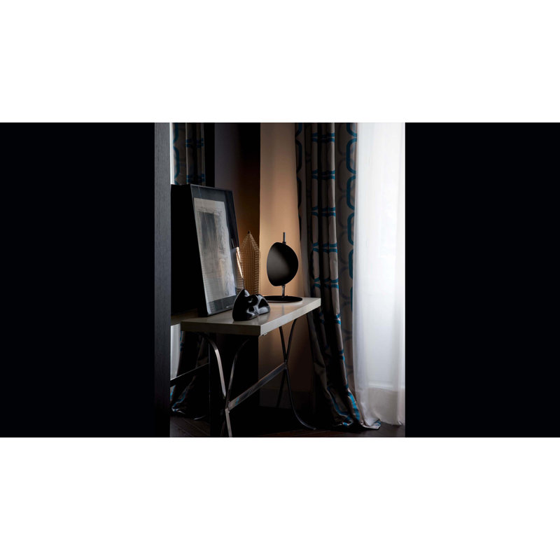 Superluna LED Desk Table Lamp, Anodic Brass, Black