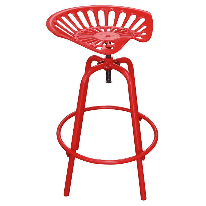 Red Tractor Seat Swivel Stool