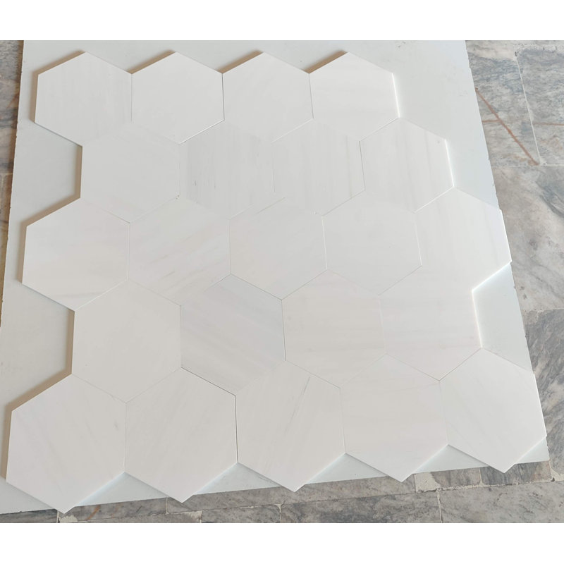 8" HONEYCOMB HONED, Bianco Dolomite