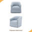 Chaise pivotante à jupe-484728062