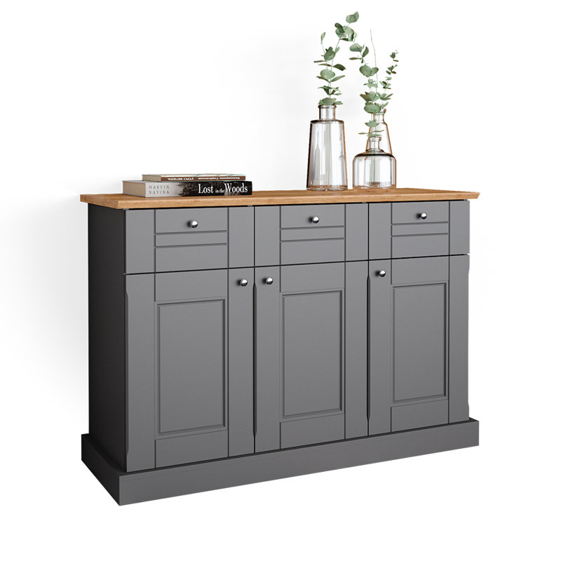 Burlwood 121.4cm Sideboard, Grey