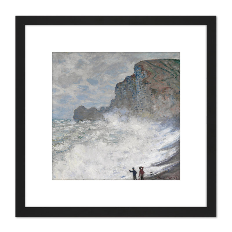 Rough Weather At Etretat by Claude Monet - Single Picture Frame Painting