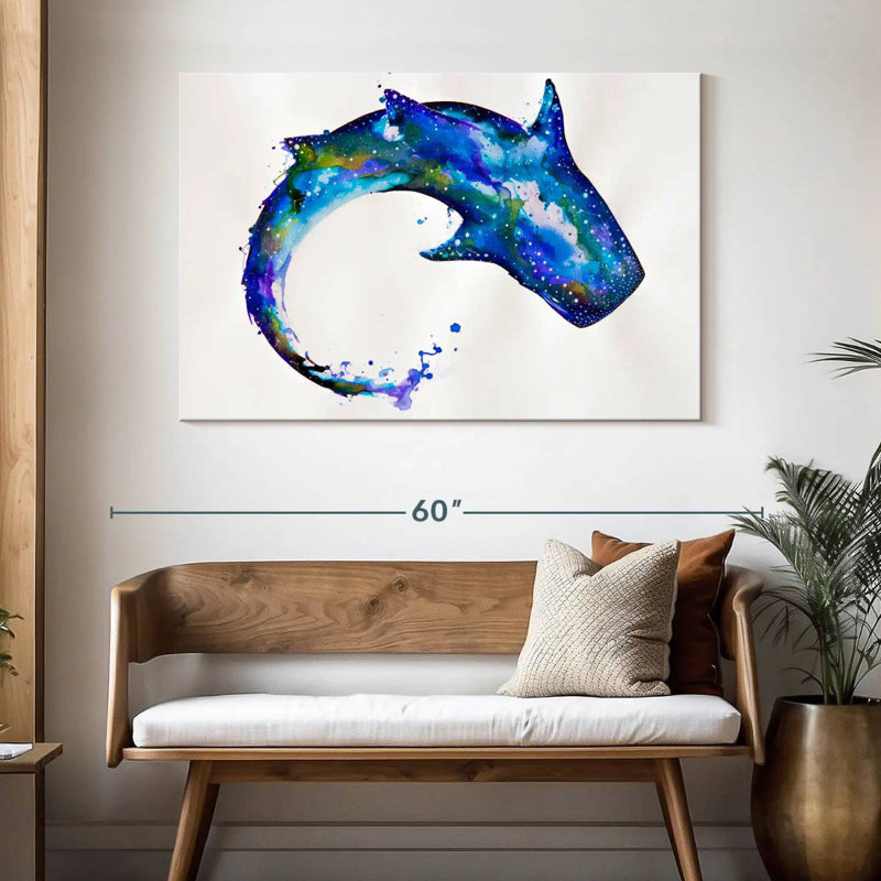 Brampt Celestial Shark, 32" H x 48" W
