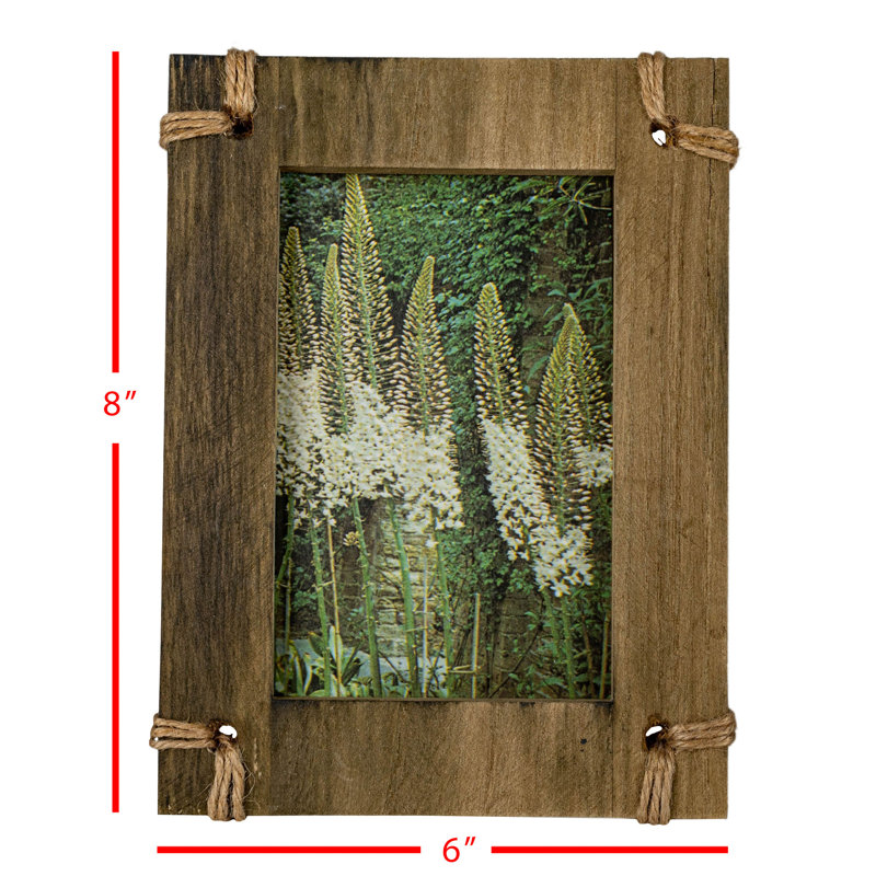 Classic White Wood Tabletop and Wall Photo Frame