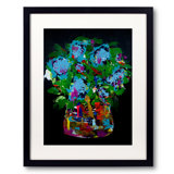 Flowers On Black Print by Jphono 1
