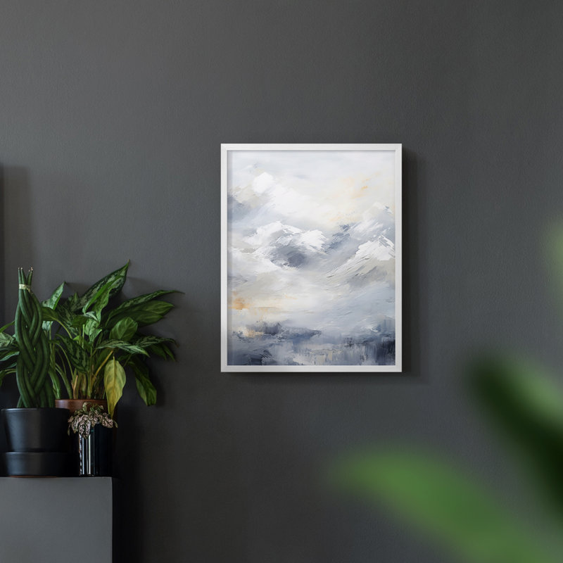 Paysages de la série CCxxxxi - reproduction encadrée de qualité supérieure - prêt à être accroché - aucun clou requis