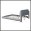 Lit plateforme tapissier Teddy
