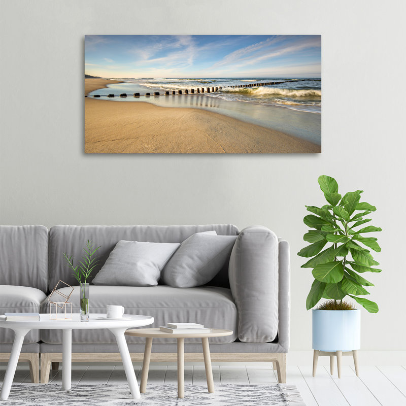 Beach On The Baltic - Wrapped Canvas Print, Wrapped Canvas, 50cm H x 100cm W