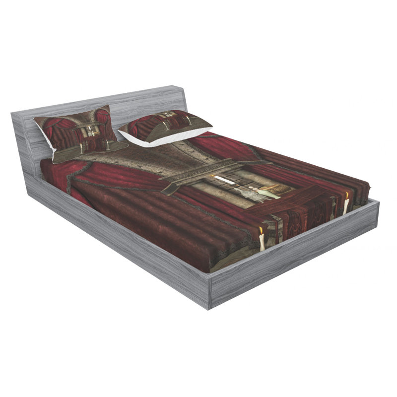Microfiber Sheet Set, Queen Sheet Set with Fitted Sheet