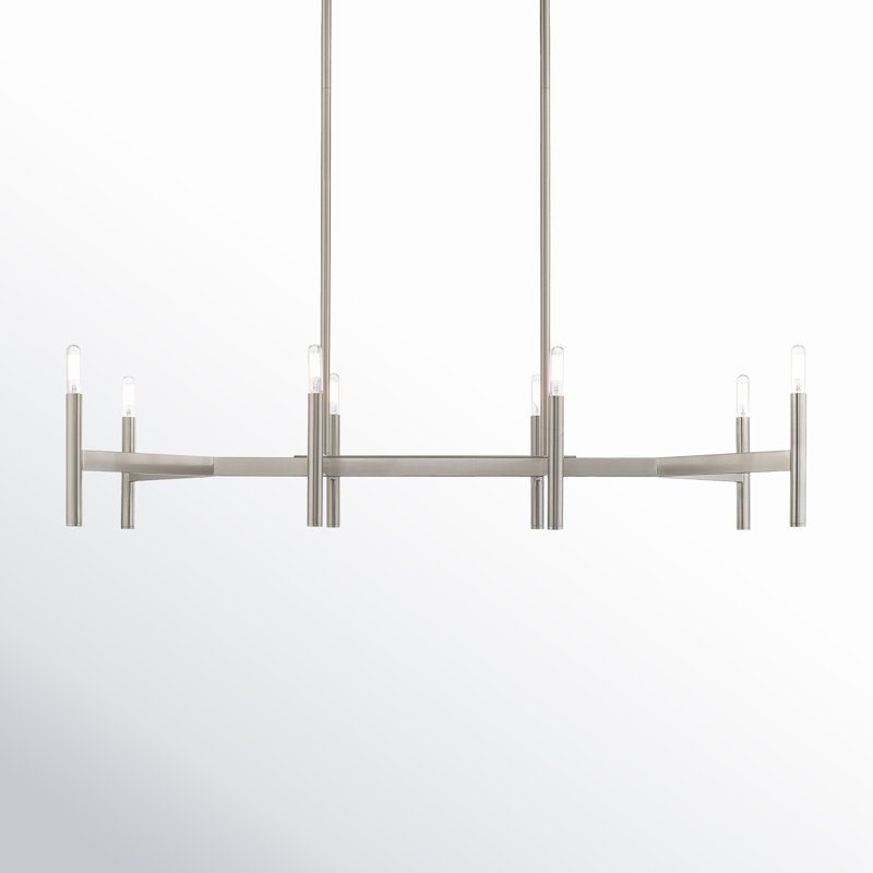Martella 8-Light Chandelier, Brushed Nickel