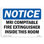 Mri Compatible Fire Extinguisher inside MRI Room Sign