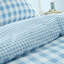 Seersucker Gingham Check Duvet Cover Set-94008316-94008317