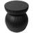 Mander Fiberstone Side Table – Ribbed Hourglass End Accent Table For Indoor Or Outdoor Use-1255187496