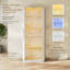 Vitrine moderne minimaliste à DEL 3 couleurs, incurvée et cannelée (paquet de 3)-1055368263