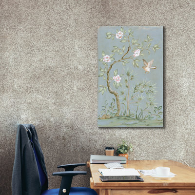 «Spring Mural 2 Blue» par Julia Purinton, art mural sur toile