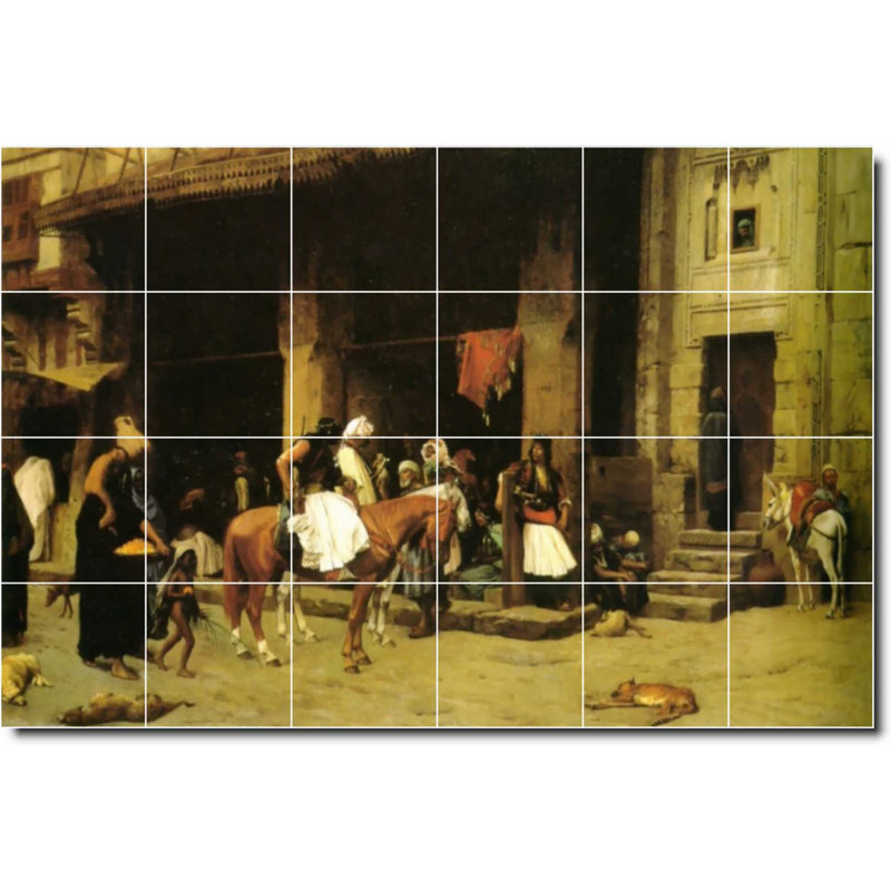 Carreau de céramique décorative 36 po x 24 po 6 po x 6 po, Historique 079