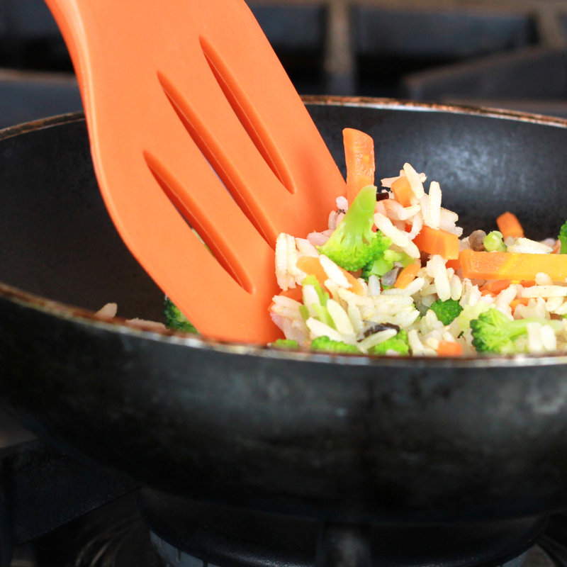 Chef Craft 7-Piece Orange Silicone Kitchen Utensil Set